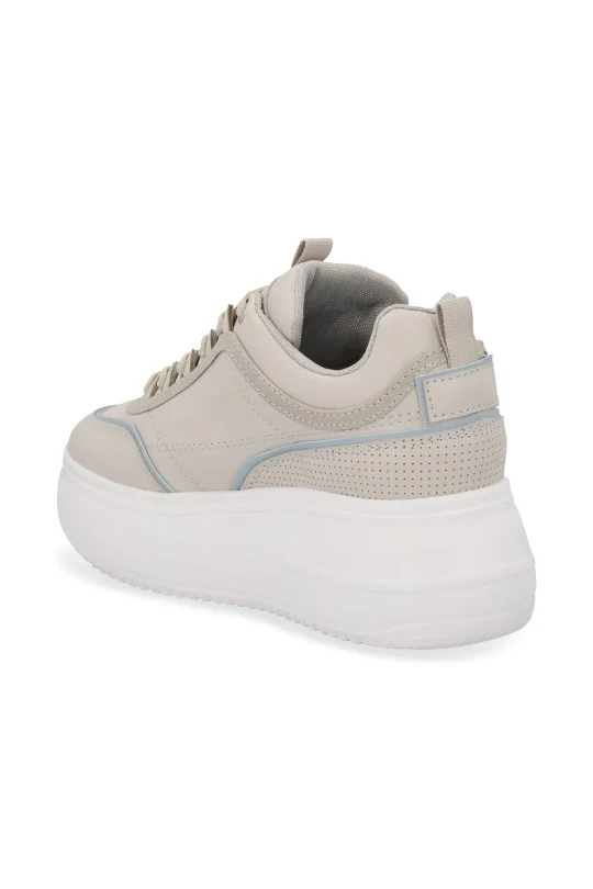 TENIS DE PLATAFORMA GRIS CON CINTAS 32839 - Image 3