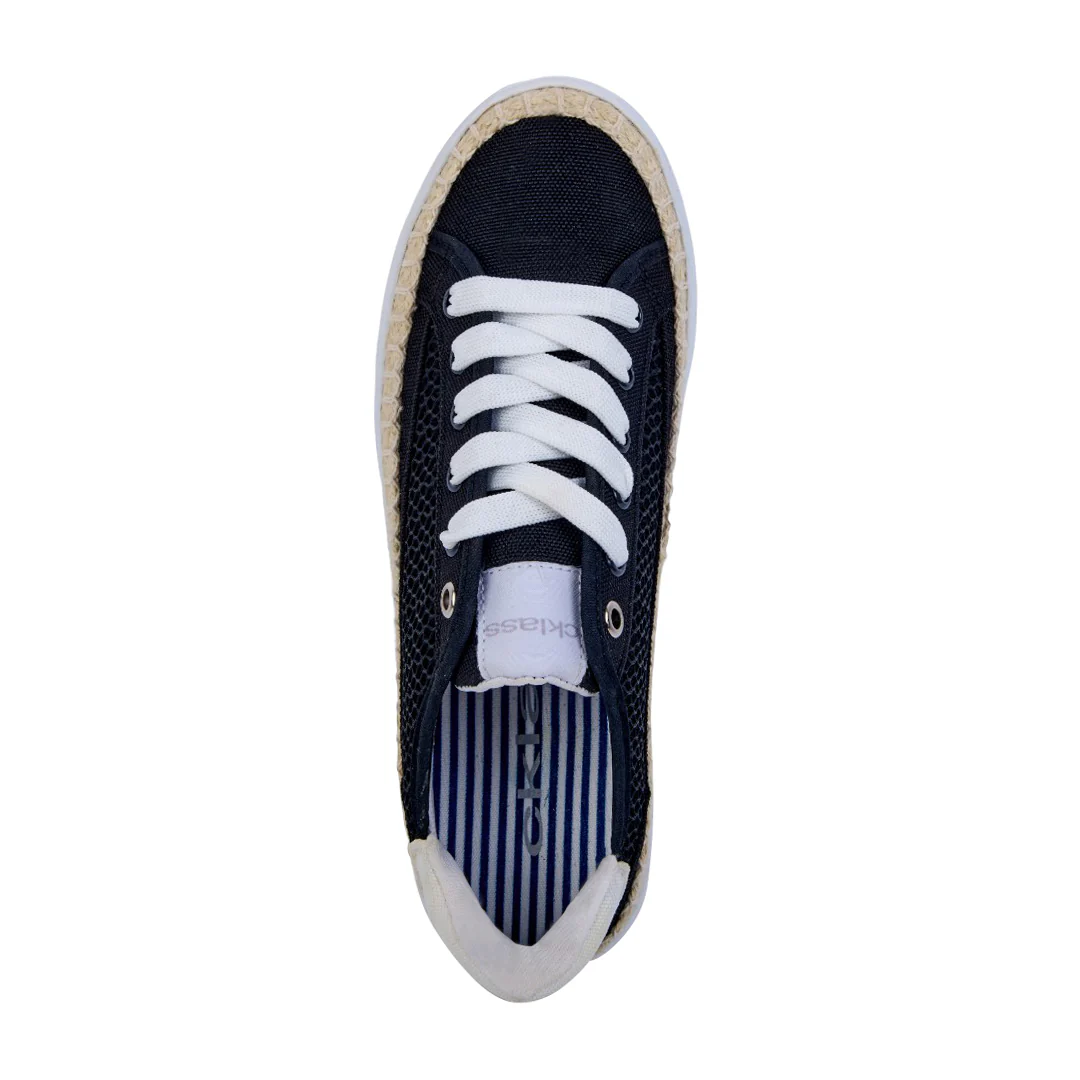 TENIS DE PLATAFORMA HUESO CON CINTAS 46785 - Image 5