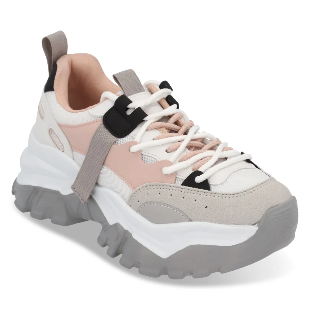 TENIS DE PLATAFORMA MULTICOLOR CON AGUJETAS 20768