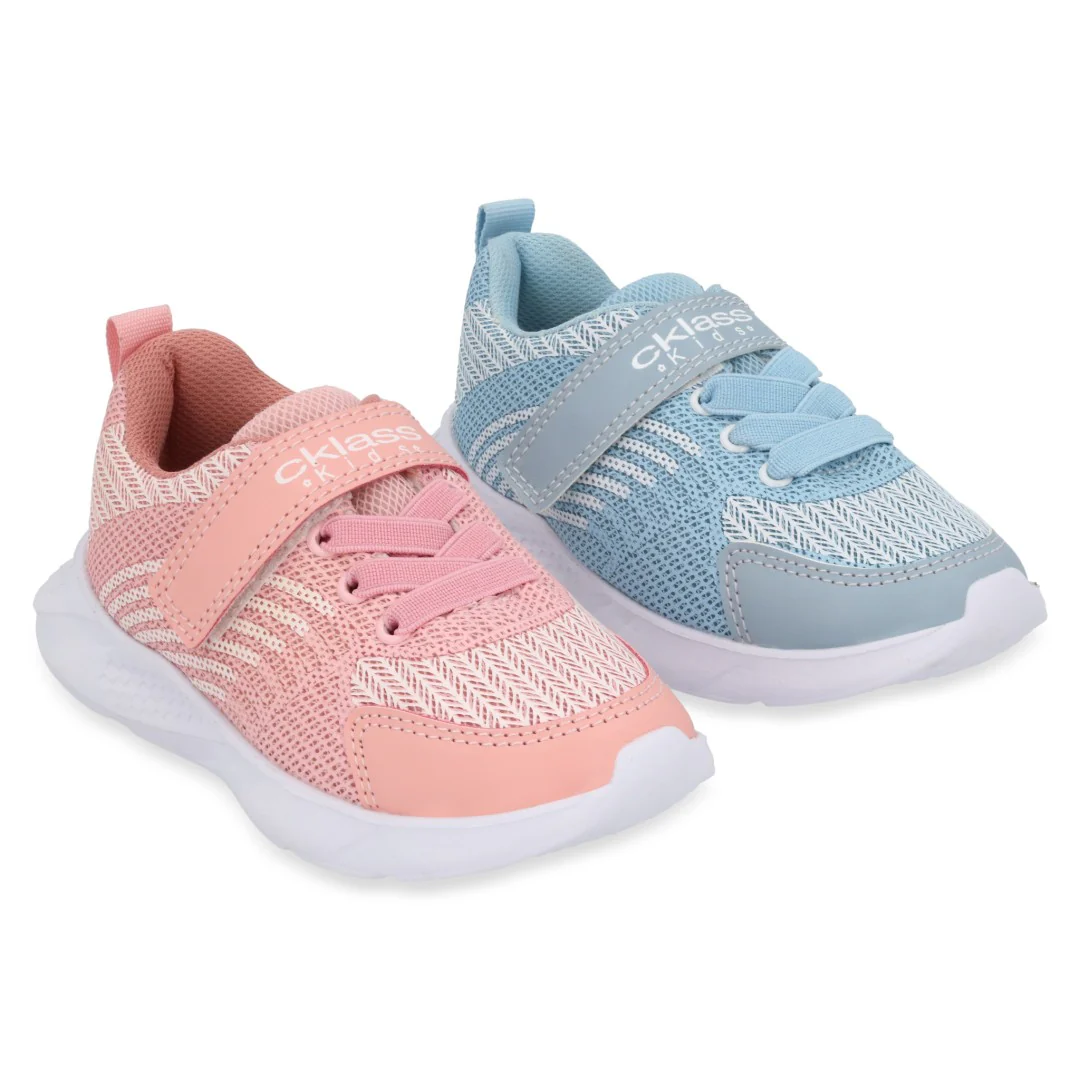 TENIS DEPORTIVO AZUL Y ROSA CON ADORNO DUO 703 - Image 7