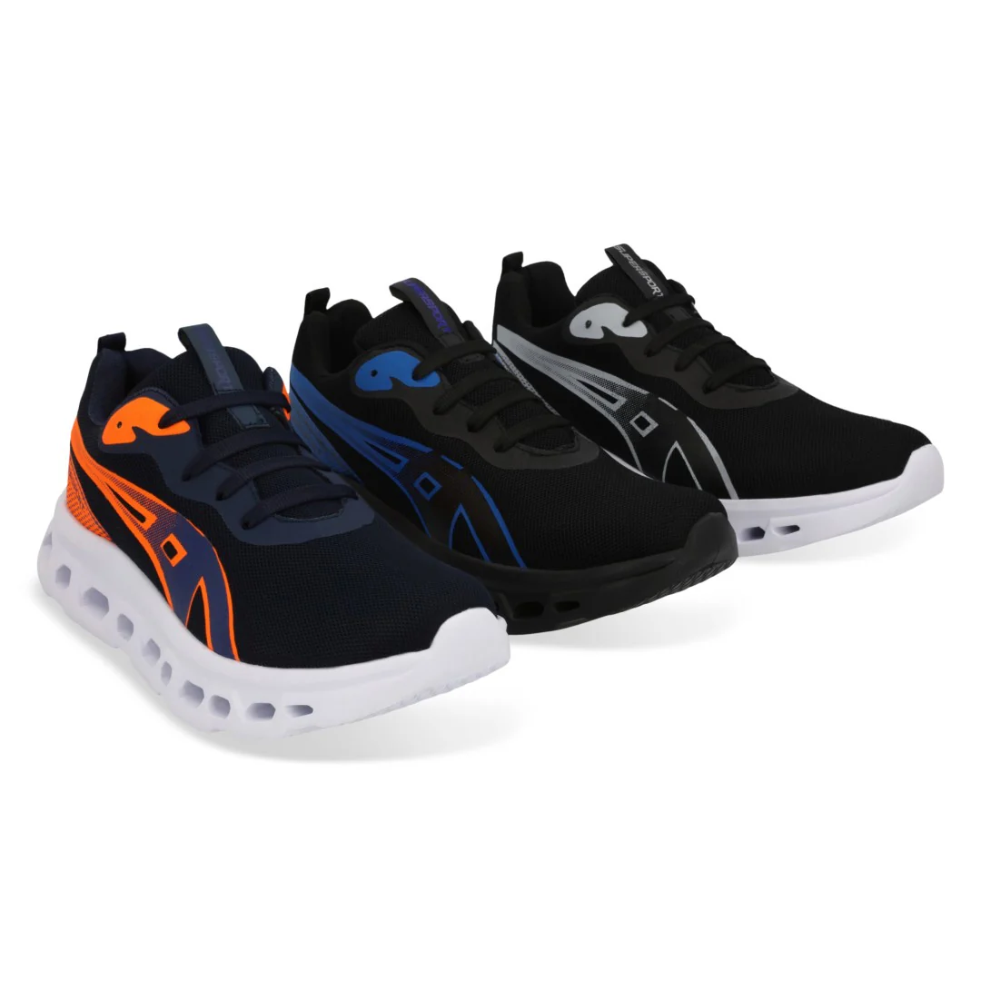 TENIS DEPORTIVO SUPER SPORT NARANJA, AZUL Y GRIS 60359 - Image 13