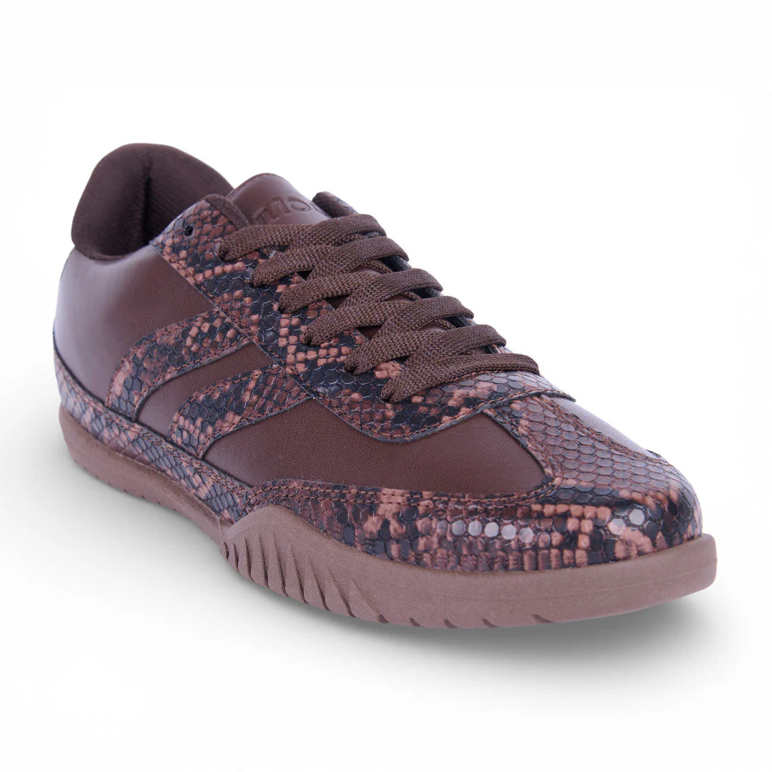 TENIS ESTAMPADO SERPIENTE CAFÉ 02288