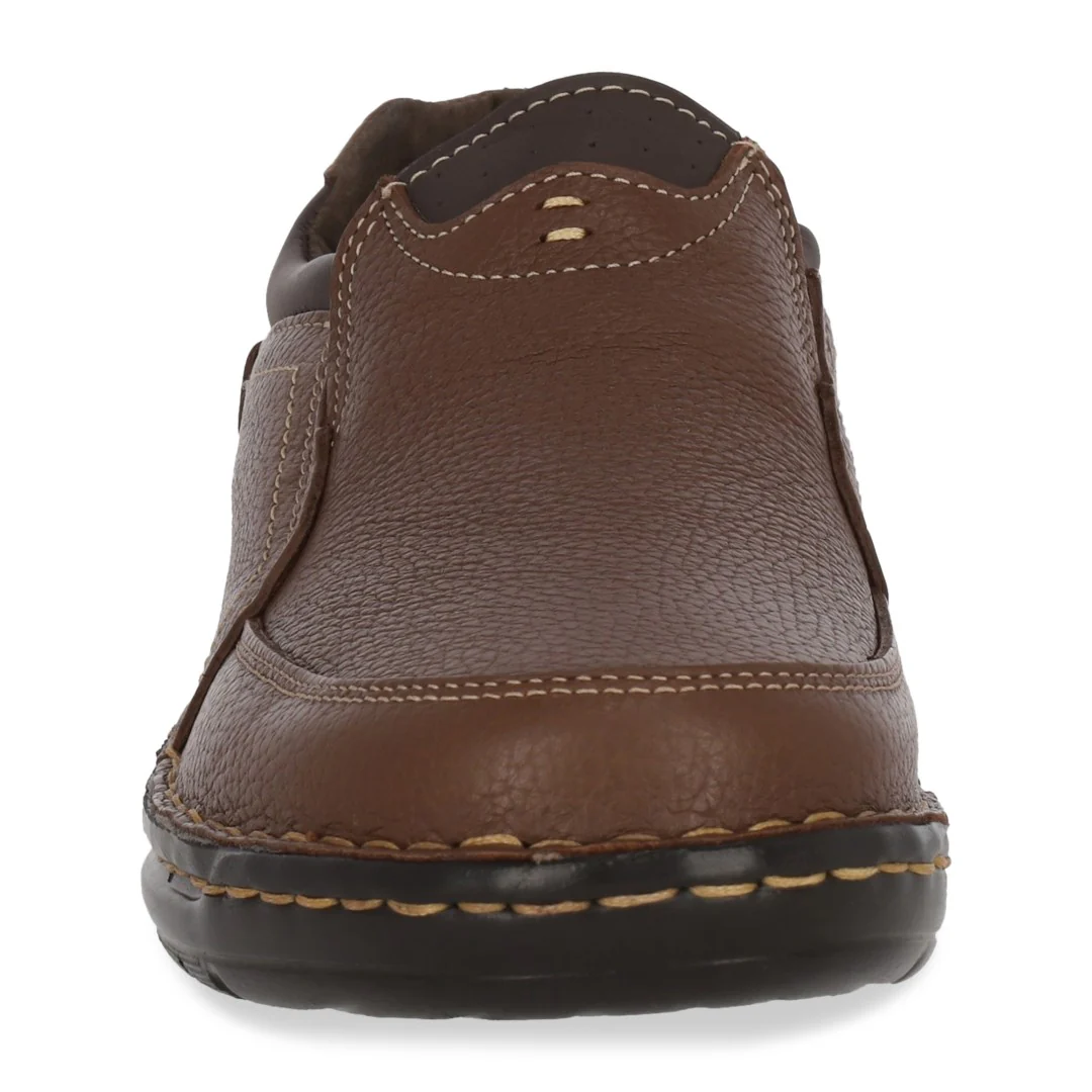 TENIS MOCASÍN DE PISO CABALLERO CAFÉ PIEL 11356 - Image 5
