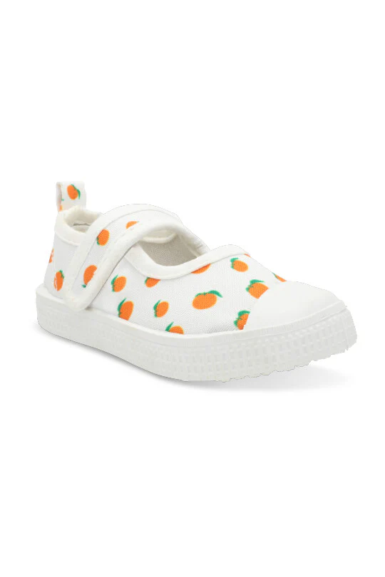 Tenis multicolor con estampado de duraznos 70323