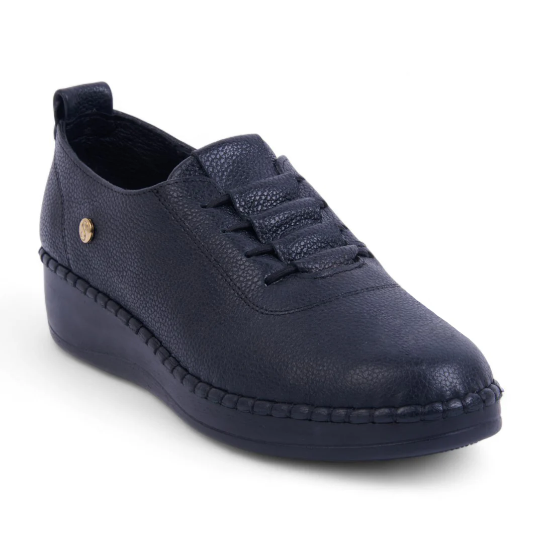 TENIS PLATAFORMA NEGRO CINTAS 08329