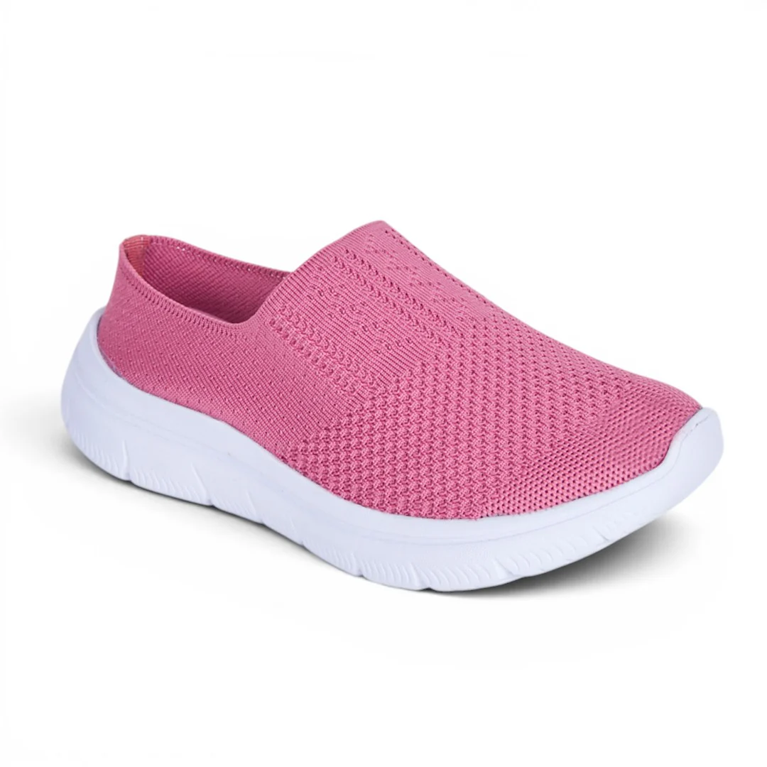 TENIS SLIP ON TEXTIL ROSA 32558