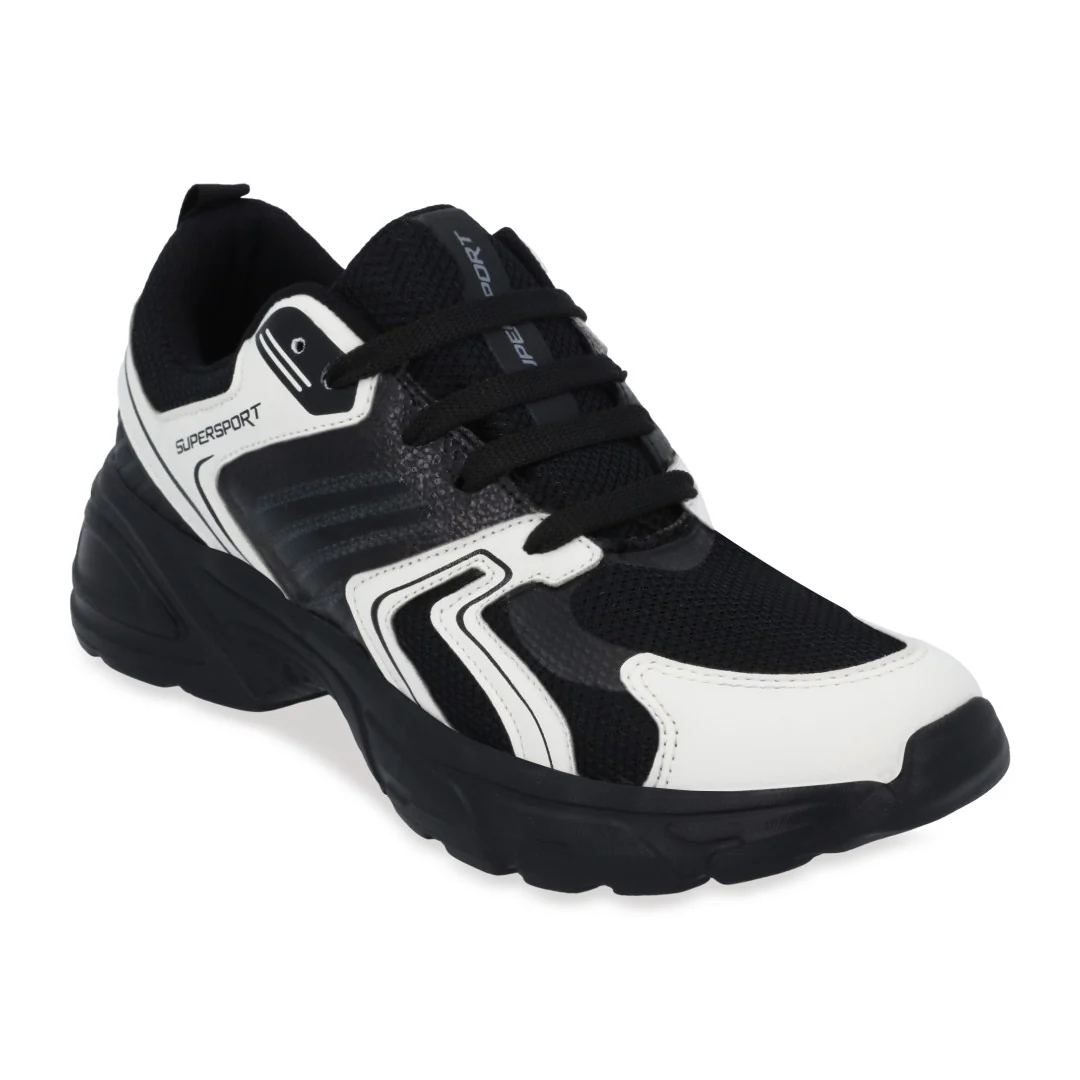 TENIS SUPERSPORT DE DAMA EN COLOR BLANCO/NEGRO 68353