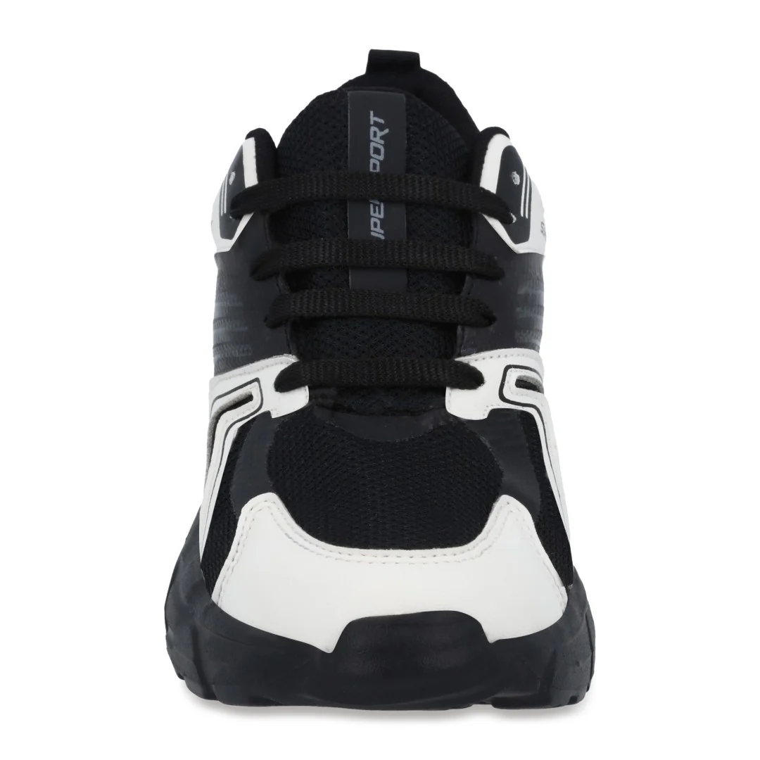 TENIS SUPERSPORT DE DAMA EN COLOR BLANCO/NEGRO 68353 - Image 3