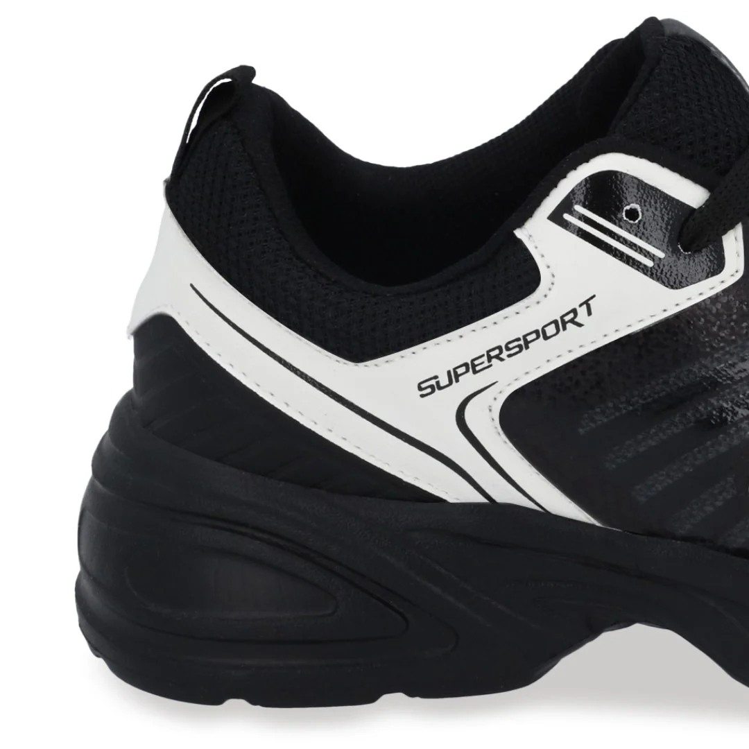 TENIS SUPERSPORT DE DAMA EN COLOR BLANCO/NEGRO 68353 - Image 6