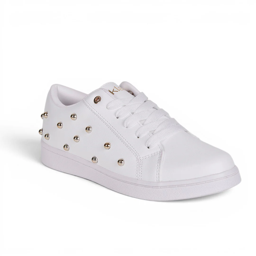 TENIS TRENDY CON ESTOPEROLES BLANCO 02290