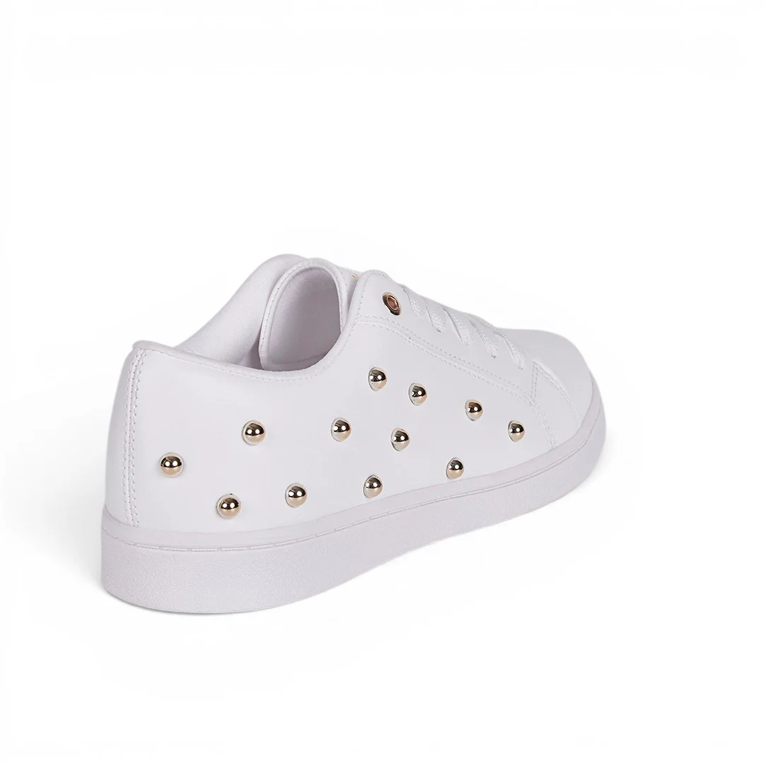 TENIS TRENDY CON ESTOPEROLES BLANCO 02290 - Image 4