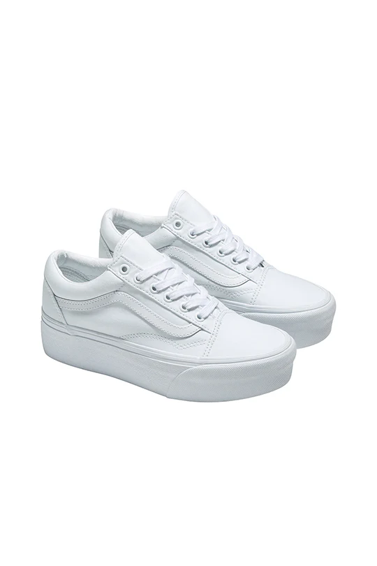 TENIS VANS BLANCOS PLATAFORMA 4CM 61694