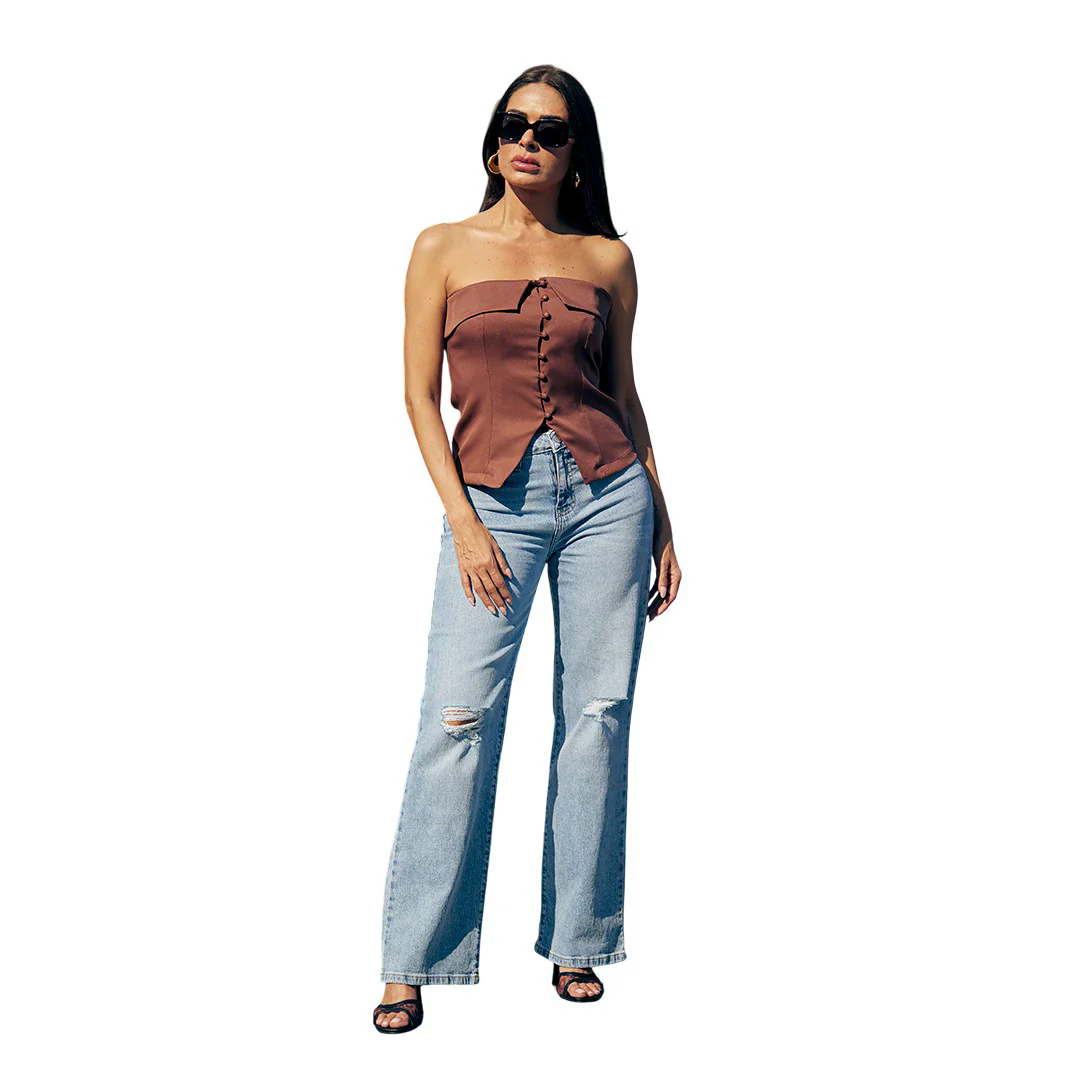 TOP CAFÉ STRAPLESS 14892 - Image 2