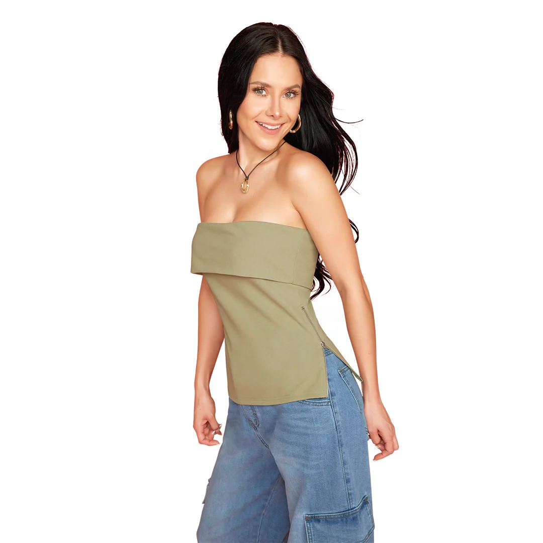 TOP VERDE STRAPLESS 14887 - Image 2