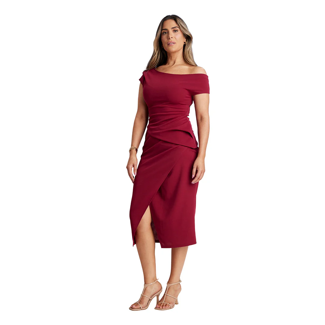 VESTIDO TINTO BODYCON ASIMÉTRICO 44768 - Image 2