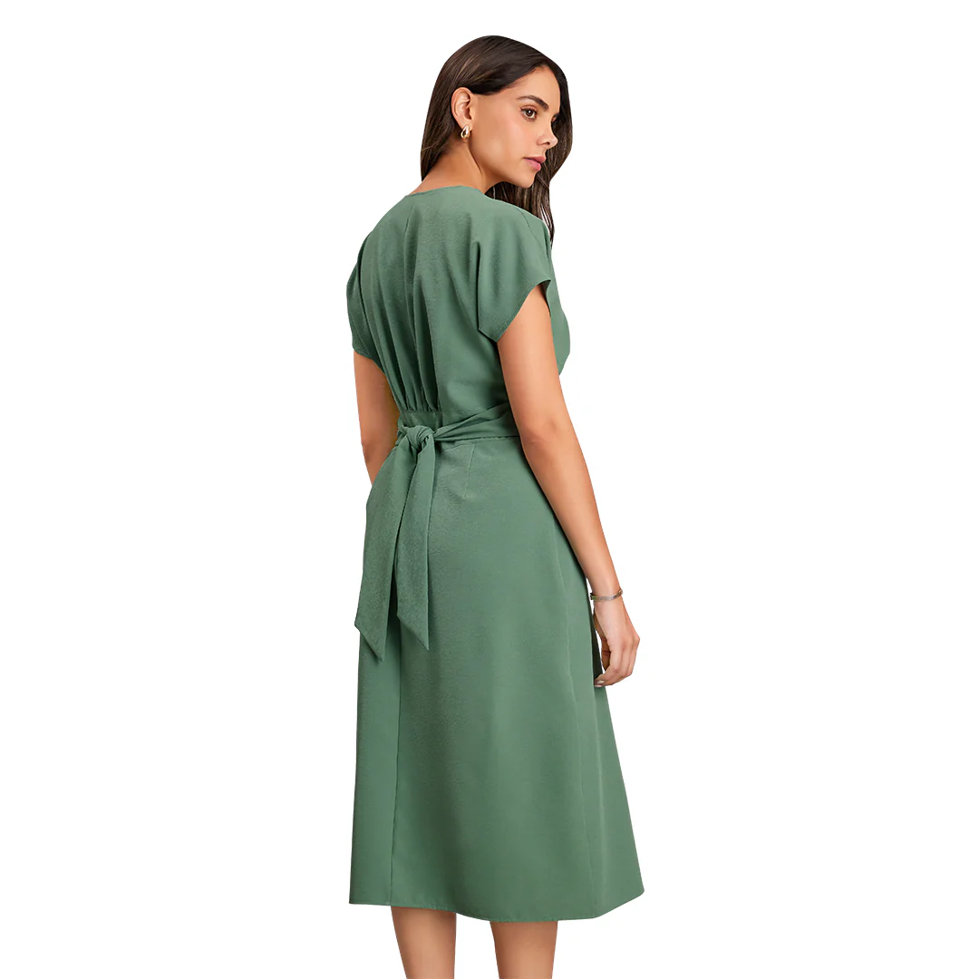 VESTIDO VERDE CAMPESINO 44770 - Image 2