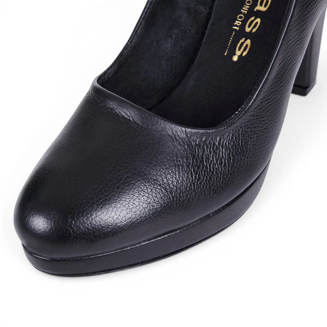 ZAPATILLA CLÁSICA DE TACÓN NEGRO 45519 - Image 5