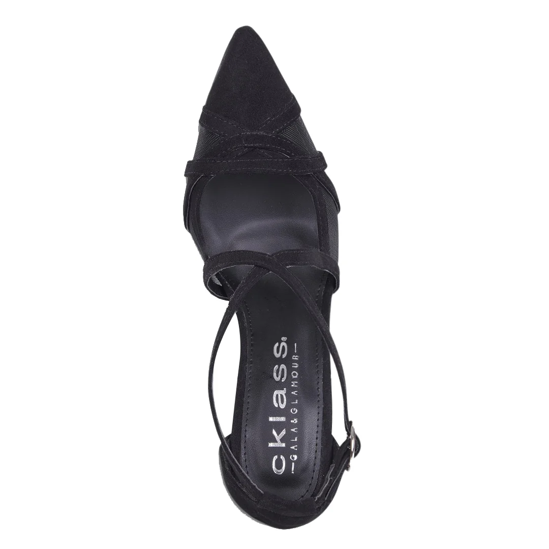 ZAPATILLA CON MALLA Y TIRAS NEGRO 36821 - Image 5