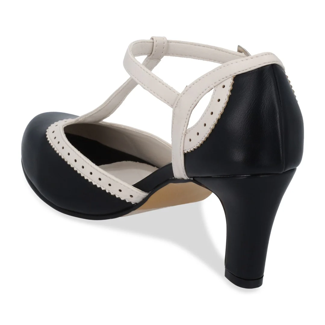 ZAPATILLA DE TACÓN MULTICOLOR CON TIRA "T" 03926 - Image 4