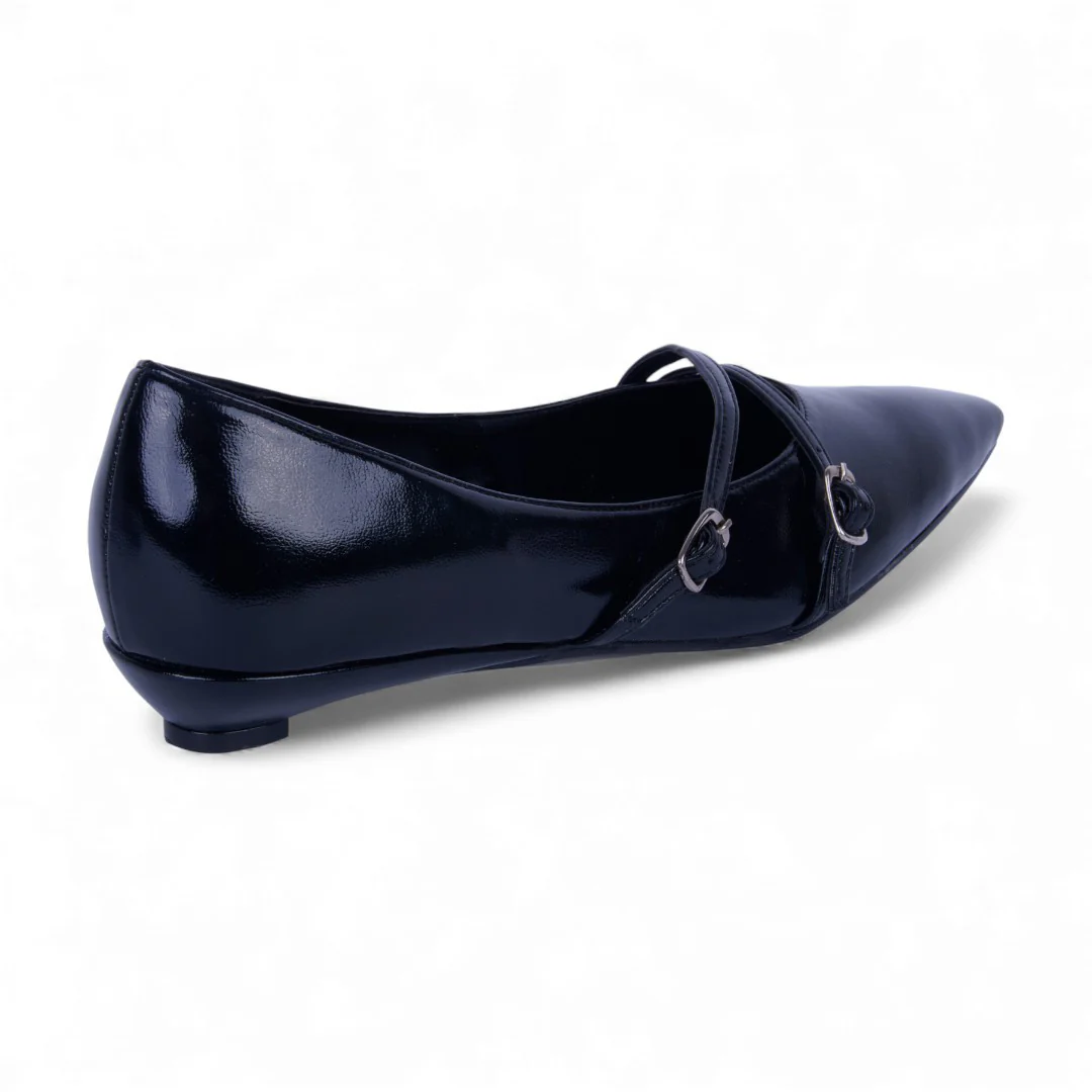 ZAPATILLA DE TACÓN NEGRO CON LÁTIGOS 18073 - Image 3