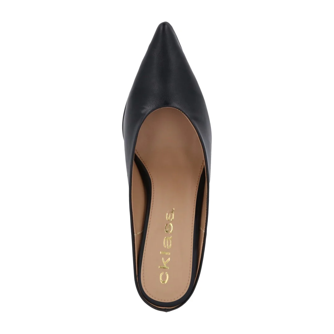 ZAPATILLA DE TACÓN NEGRO TIPO MULE 22686 - Image 5