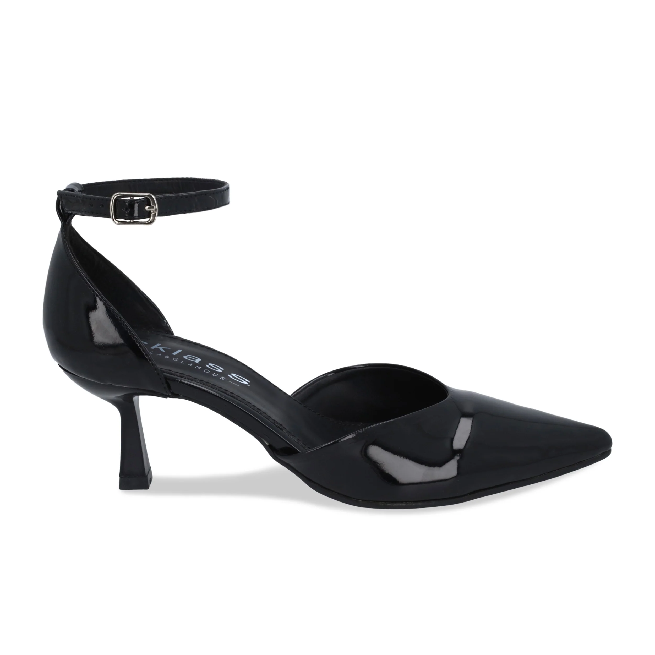 ZAPATILLA DE TACÓN NEGRO Y BEIGE 2 EN 1 22683 - Image 3