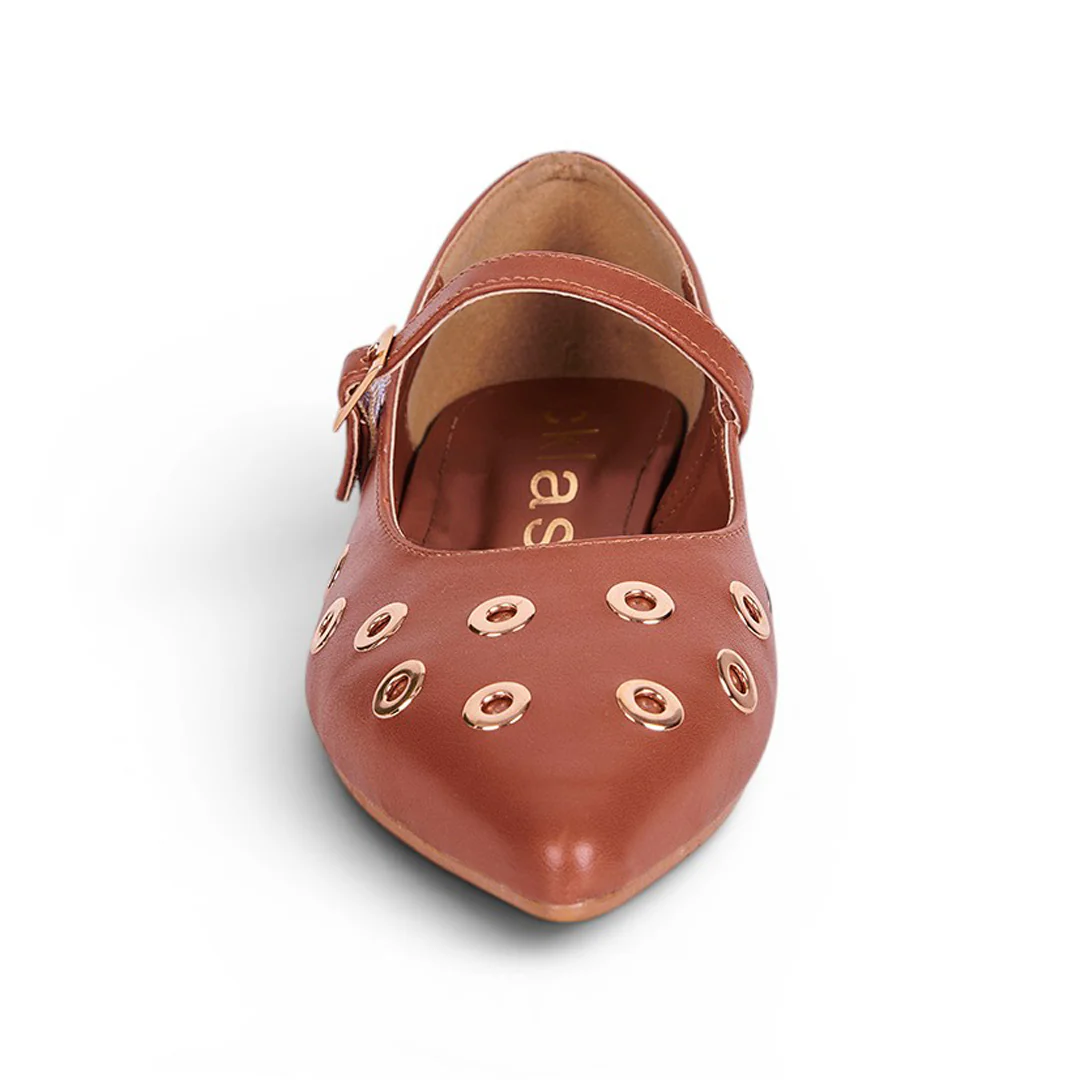 ZAPATILLA TRENDY CON ESTOPEROLES MIEL 77613 - Image 3