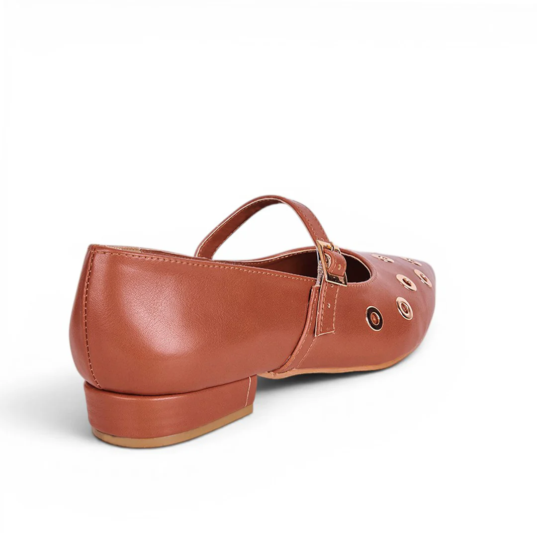 ZAPATILLA TRENDY CON ESTOPEROLES MIEL 77613 - Image 5