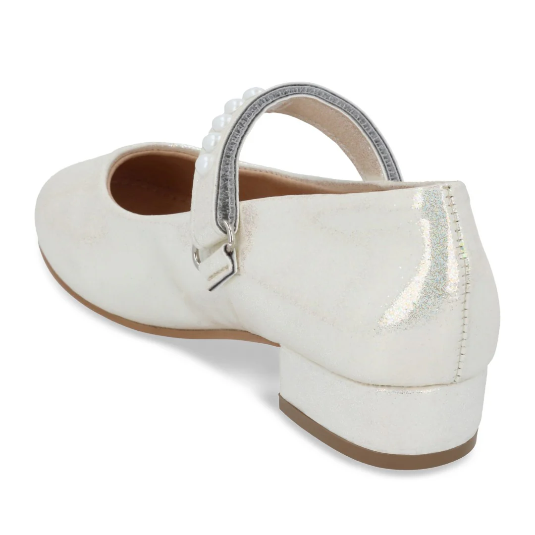 ZAPATILLA VESTIR BLANCO CON ADORNO 17243 - Image 4