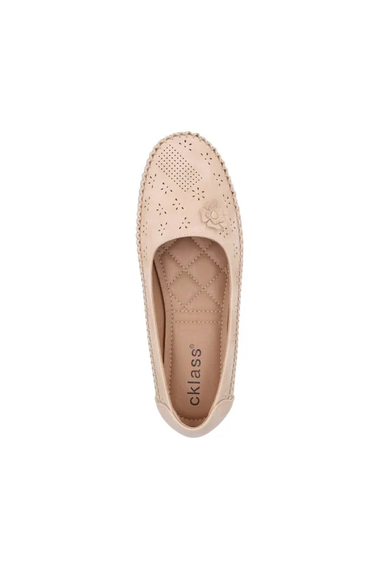 ZAPATO BEIGE CON PERFORADO 71231 - Image 4