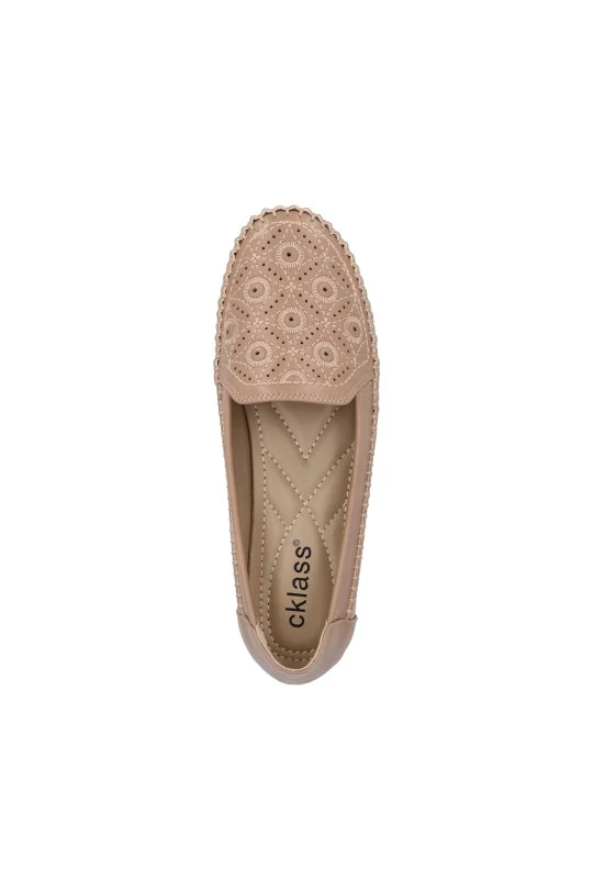 ZAPATO BEIGE CON PERFORADO 71234 - Image 5