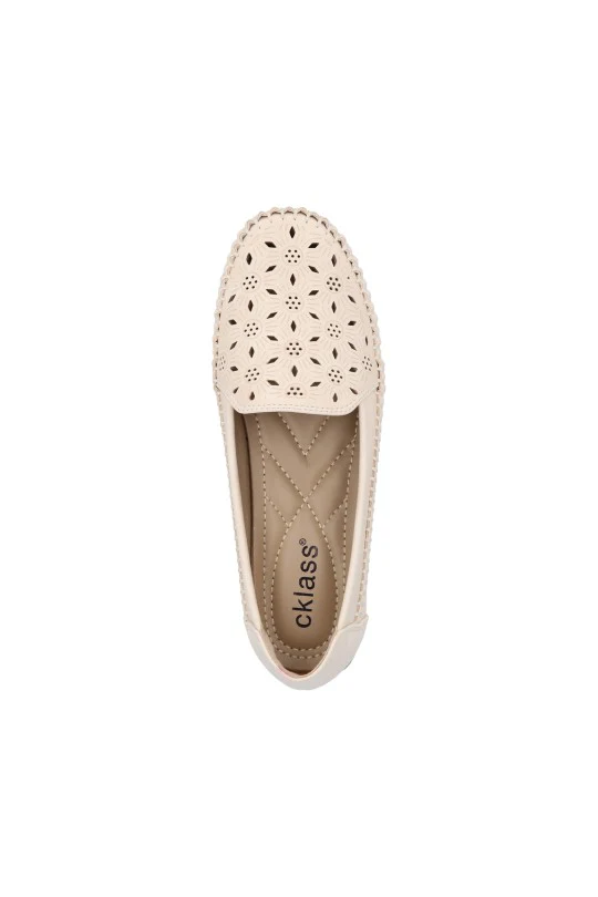 ZAPATO BEIGE CON PERFORADO 71236 - Image 5