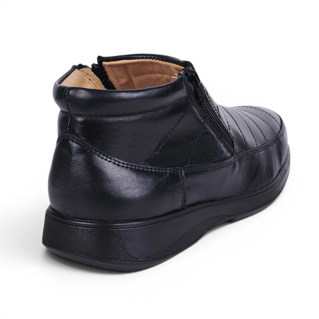 ZAPATO BOTÍN PIEL CON CIERRE NEGRO 07323 - Image 4