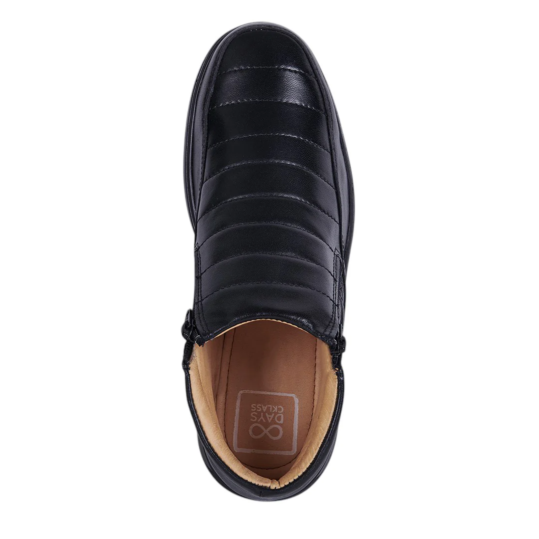 ZAPATO BOTÍN PIEL CON CIERRE NEGRO 07323 - Image 5