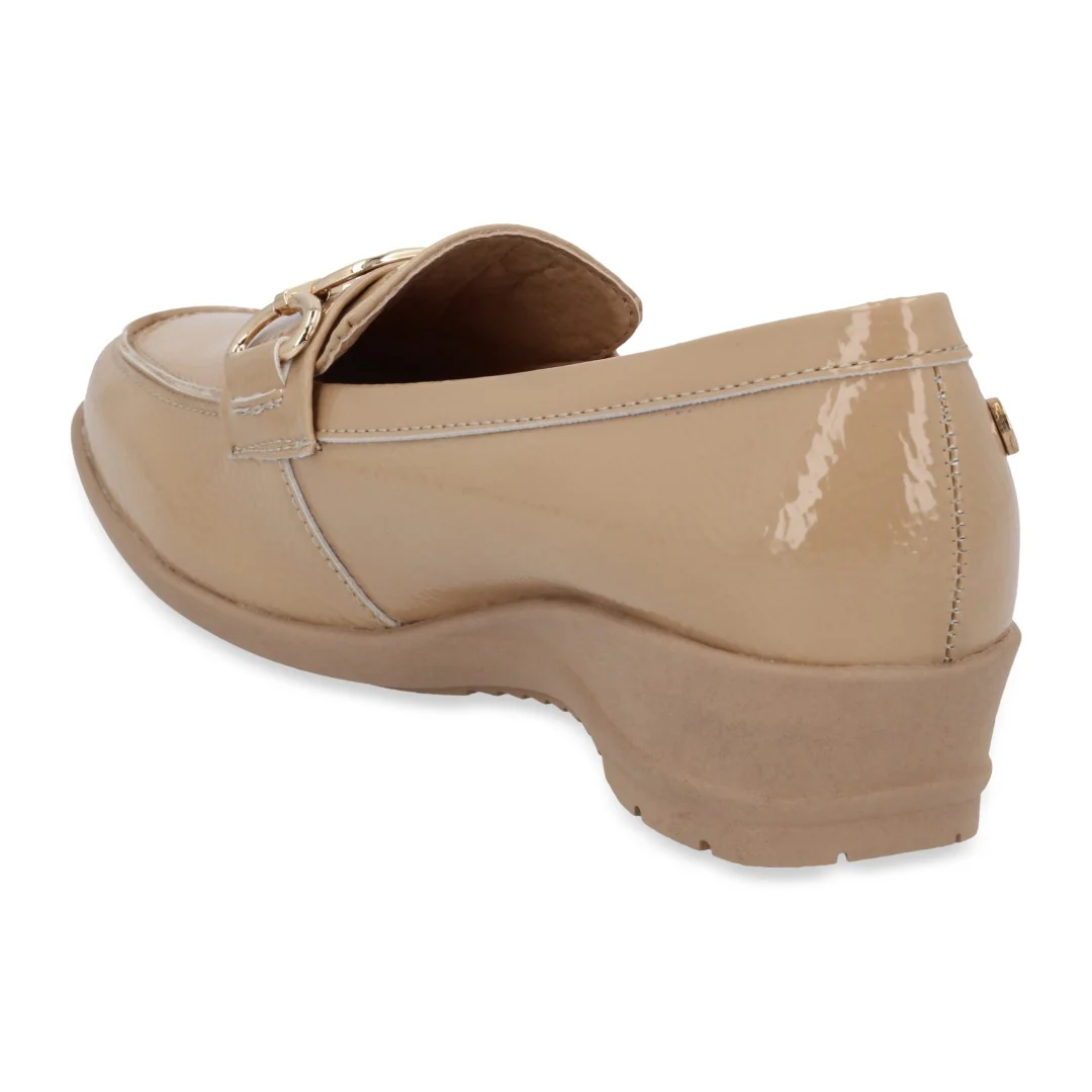 ZAPATO CASUAL BEIGE CON HERRAJE 48813 - Image 4