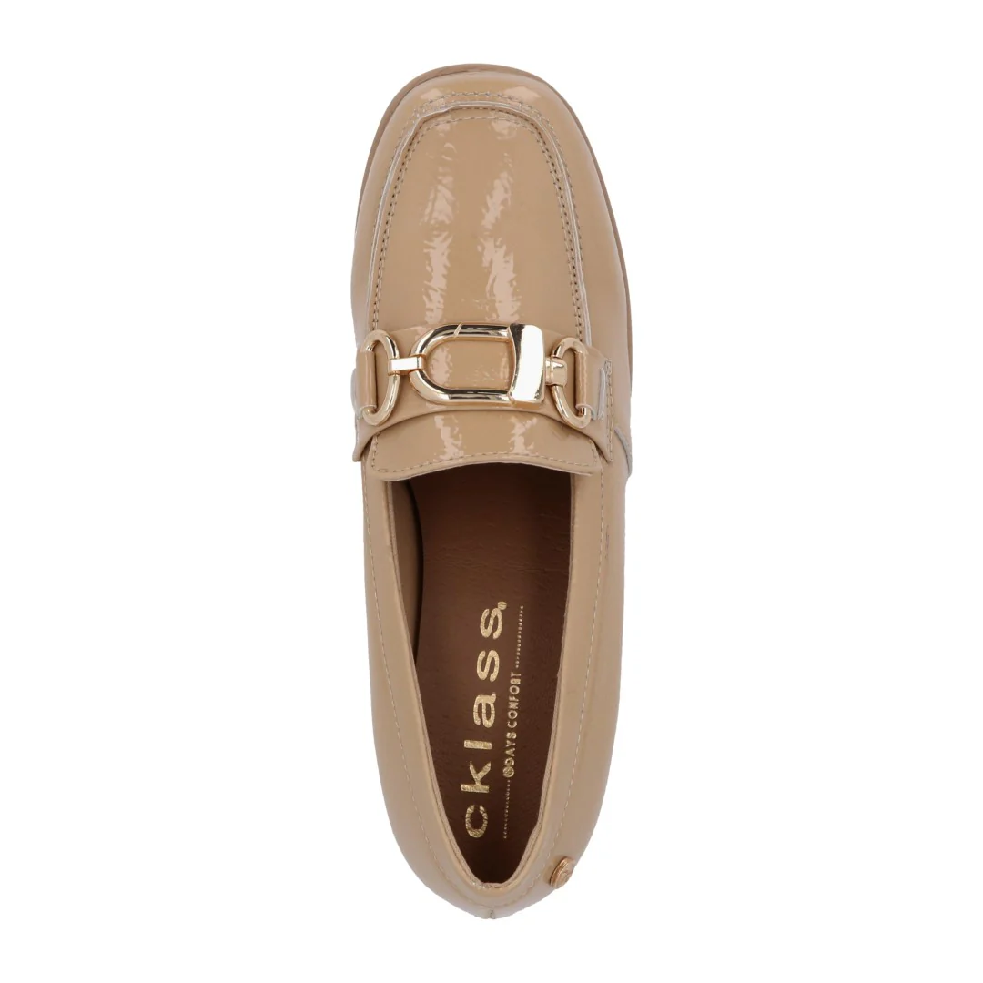 ZAPATO CASUAL BEIGE CON HERRAJE 48813 - Image 5