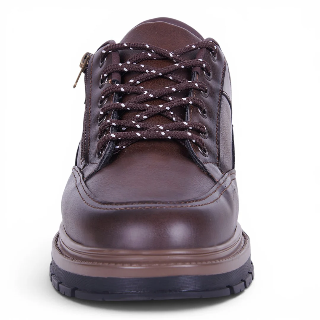 ZAPATO CASUAL CON COSTURAS DECORATIVAS CAFÉ 01061 - Image 3