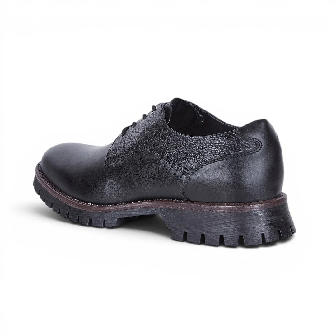ZAPATO CASUAL LISO CON CORDONES NEGRO 12039 - Image 5
