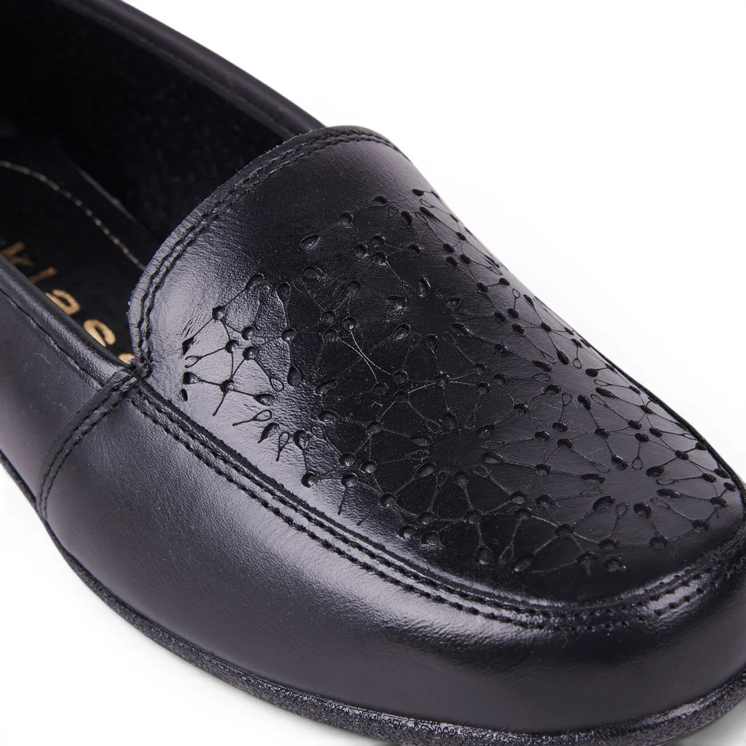 ZAPATO CONFORT CALADO NEGRO 20036 - Image 6
