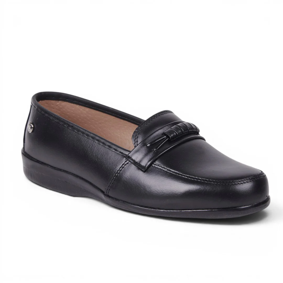 ZAPATO CONFORT DE PISO NEGRO 20037