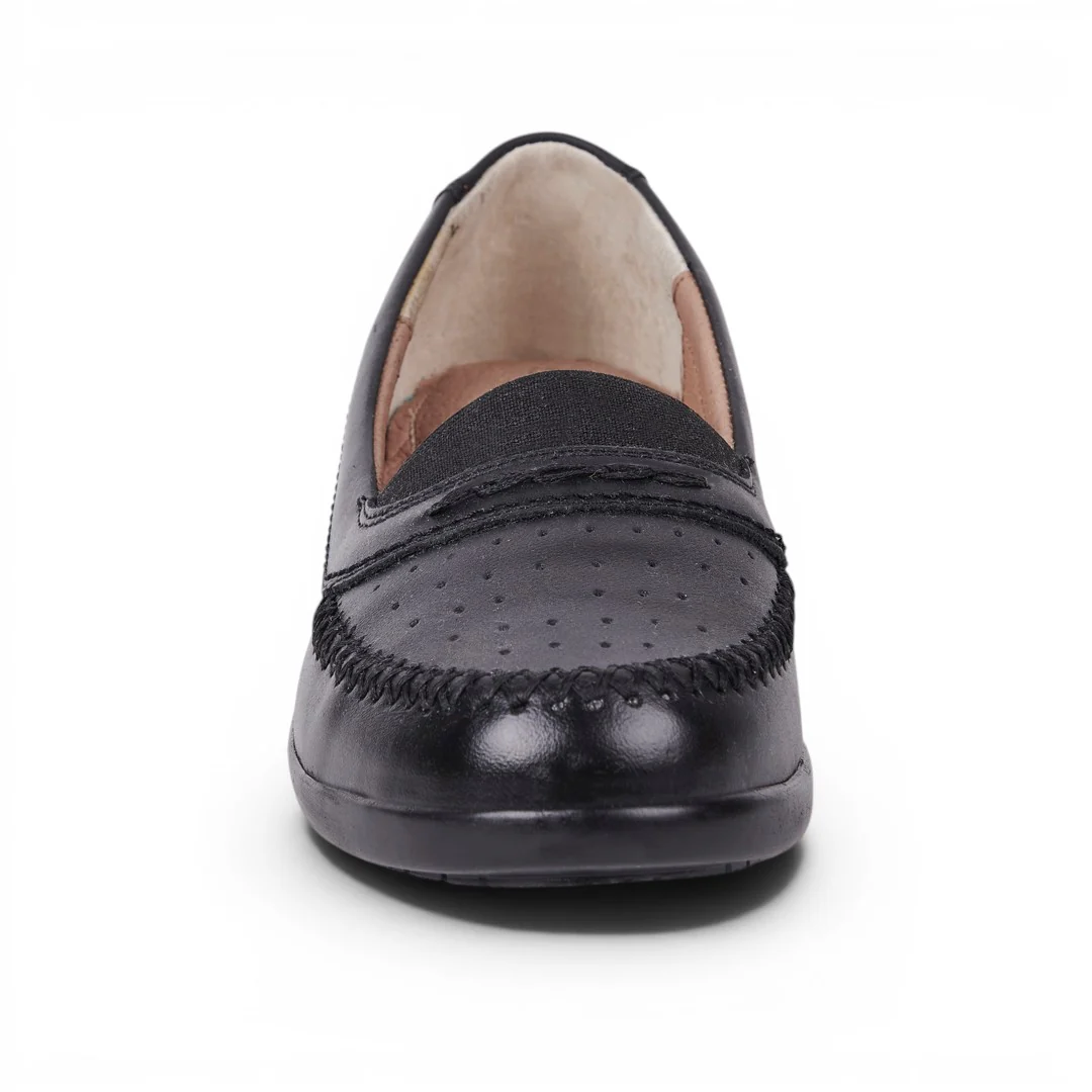 ZAPATO CONFORT PERFORADO NEGRO 24052 - Image 3