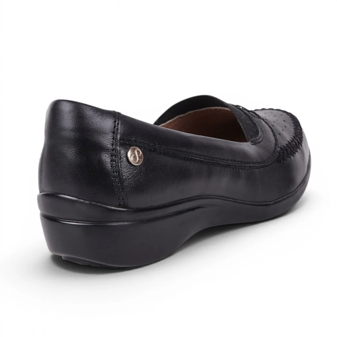 ZAPATO CONFORT PERFORADO NEGRO 24052 - Image 5