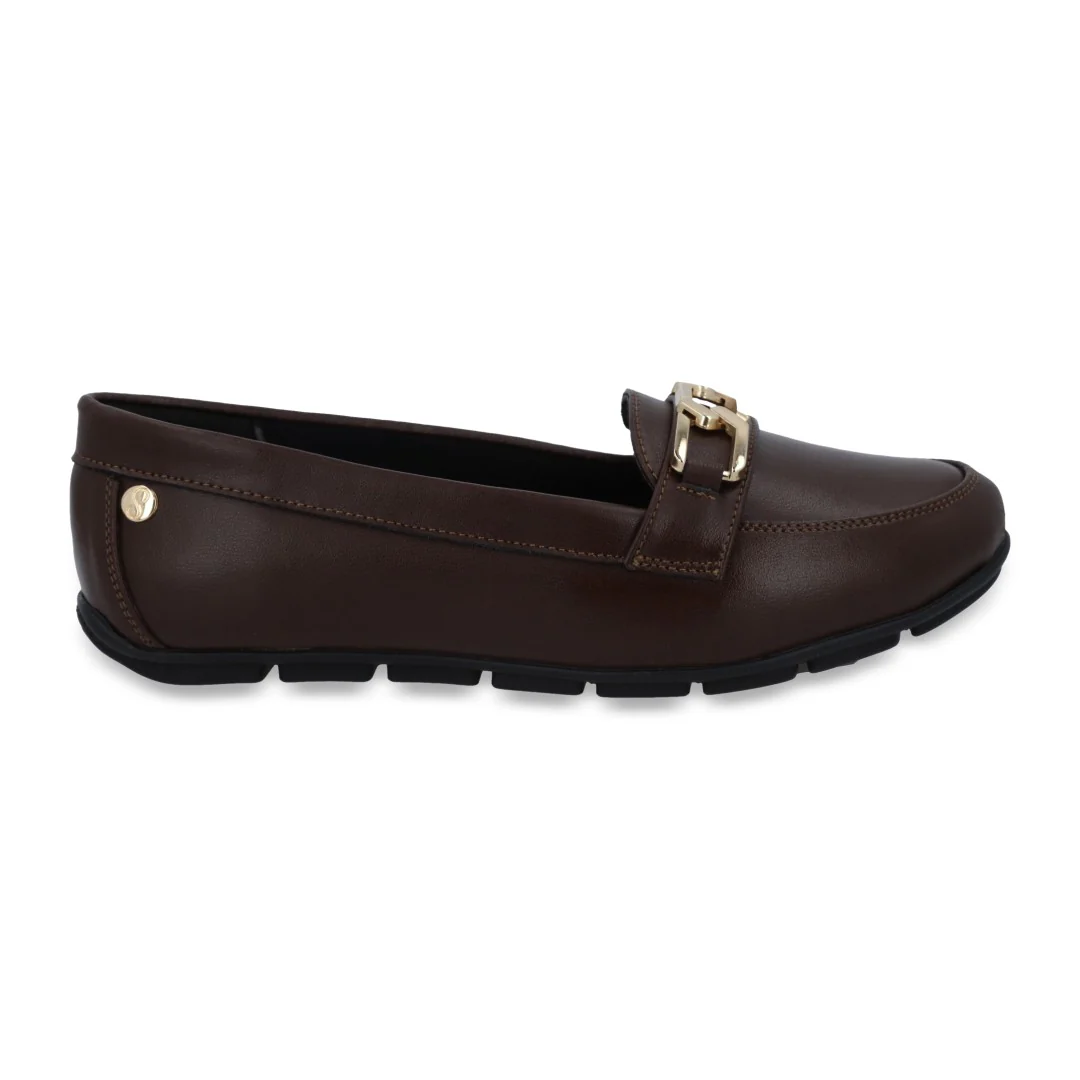 ZAPATO DE PISO CAFÉ CON HERRAJE 47236 - Image 2