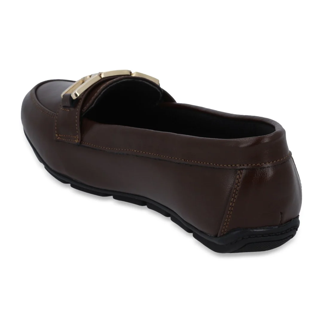 ZAPATO DE PISO CAFÉ CON HERRAJE 47236 - Image 4