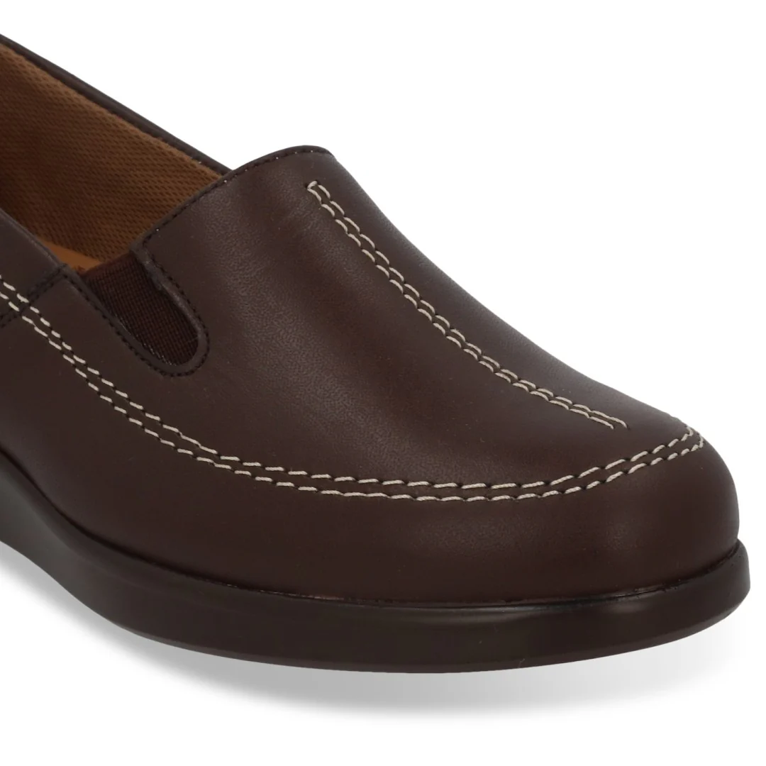 ZAPATO DE PISO MUJER CAFÉ DE PIEL 74326 - Image 6