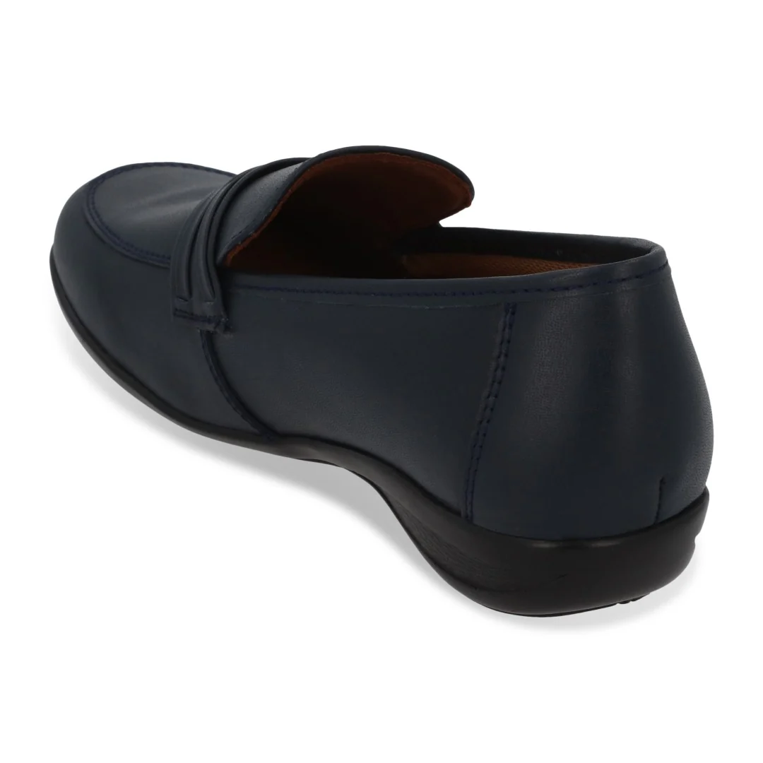 ZAPATO DE PISO MUJER MARINO DE PIEL 74325 - Image 3
