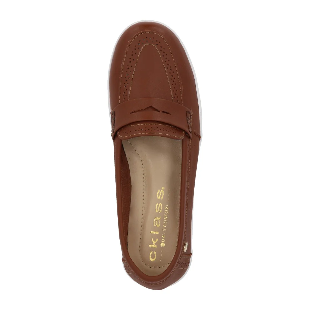 ZAPATO DE PISO MUJER MIEL CON ANTIFAZ 00027 - Image 5