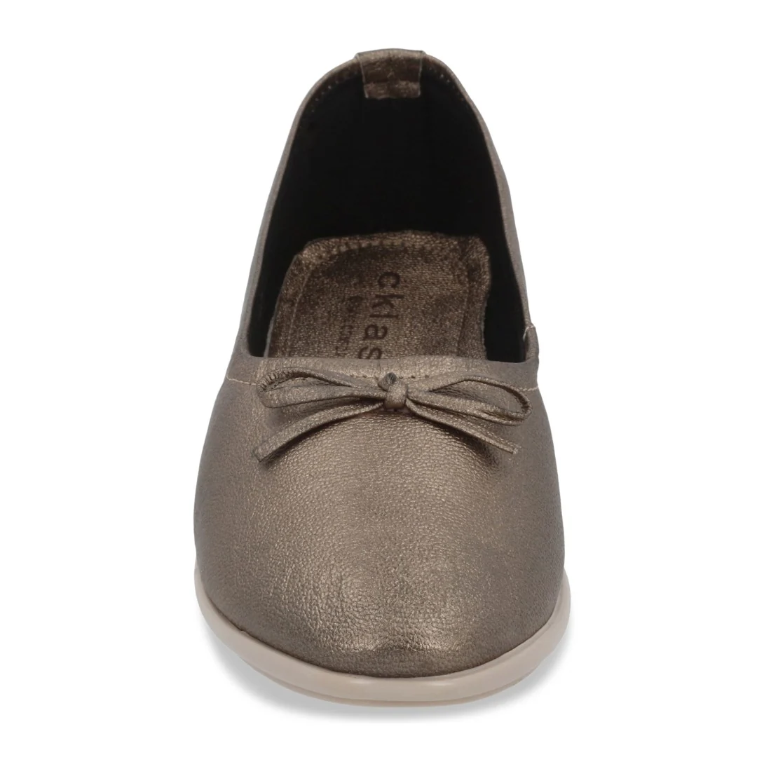 ZAPATO DE PISO MUJER ORO CON MOÑO 44360 - Image 4