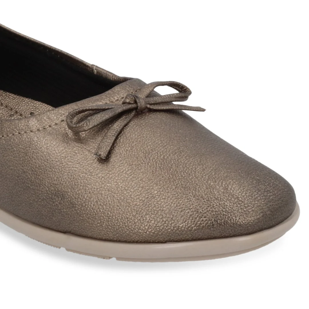 ZAPATO DE PISO MUJER ORO CON MOÑO 44360 - Image 6
