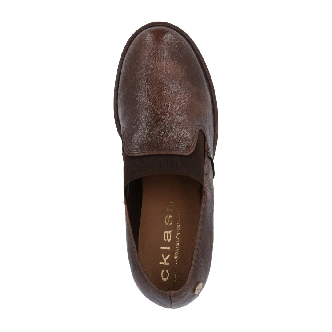 ZAPATO DE TACÓN CAFÉ CON ELÁSTICO 35536 - Image 5